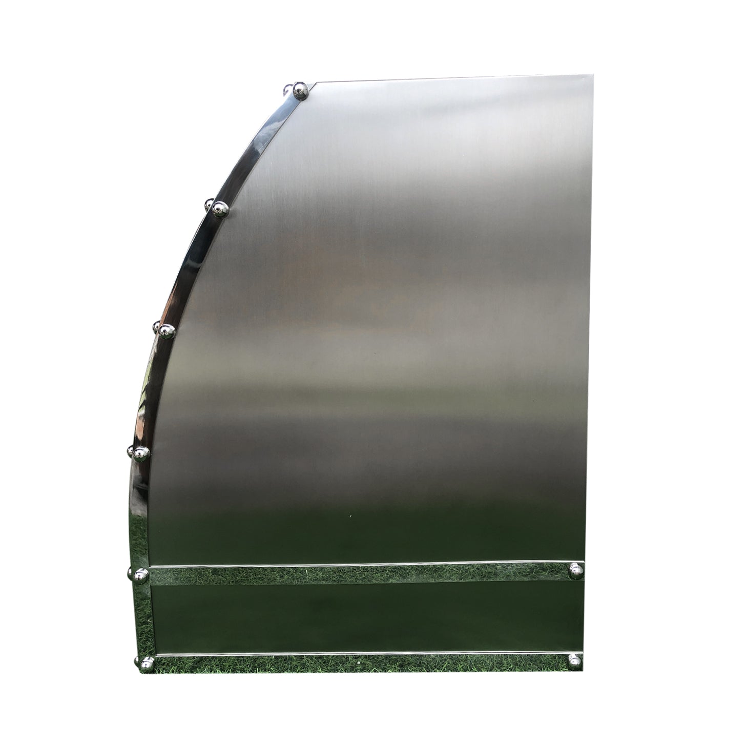 Premium RHM Custom Stainless Steel Range Hood with Mirror Bands - Model H9 for Modern Kitchen | Professional Ventilation for Cooking, Grilling & Baking