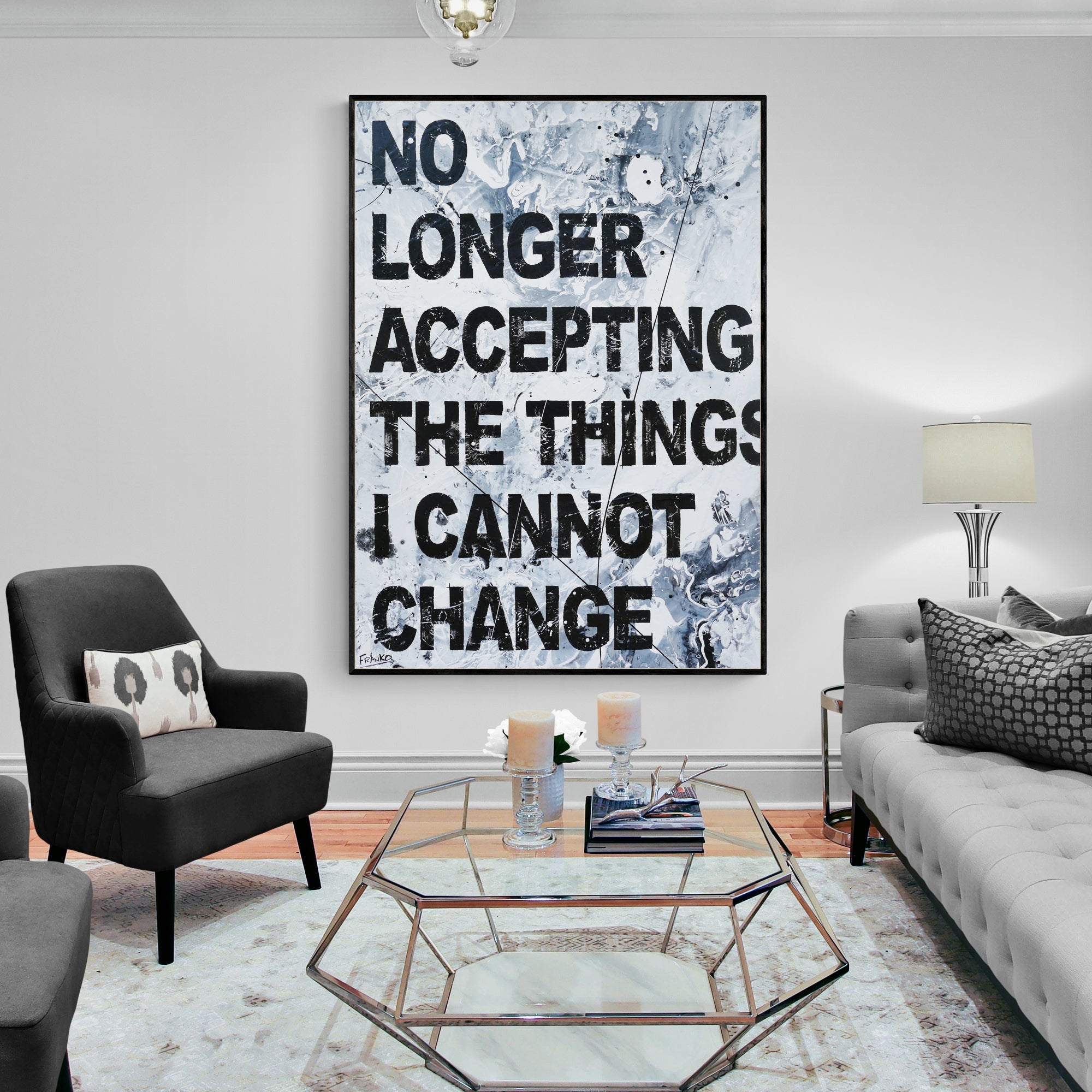 100cm x 140cm Textured Urban Pop Art Canvas Painting - Modern Wall Decor for Living Room, Bedroom & Office