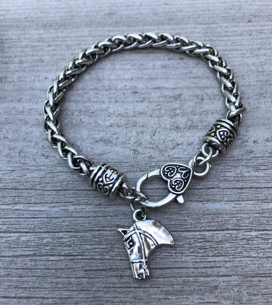 Infinity Collection Horse Jewelry - Elegant Horse Head Charm Bracelet for Women | Perfect Gift for Equestrian Lovers & Horseback Riding Enthusiasts