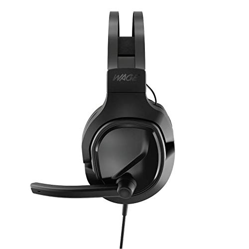 Wage Pro Universal Wired Gaming Headset with Noise Cancelling Mic - Black/Green for PC, PS4, Xbox, Nintendo Switch - Perfect for Competitive Gaming & Online Chat