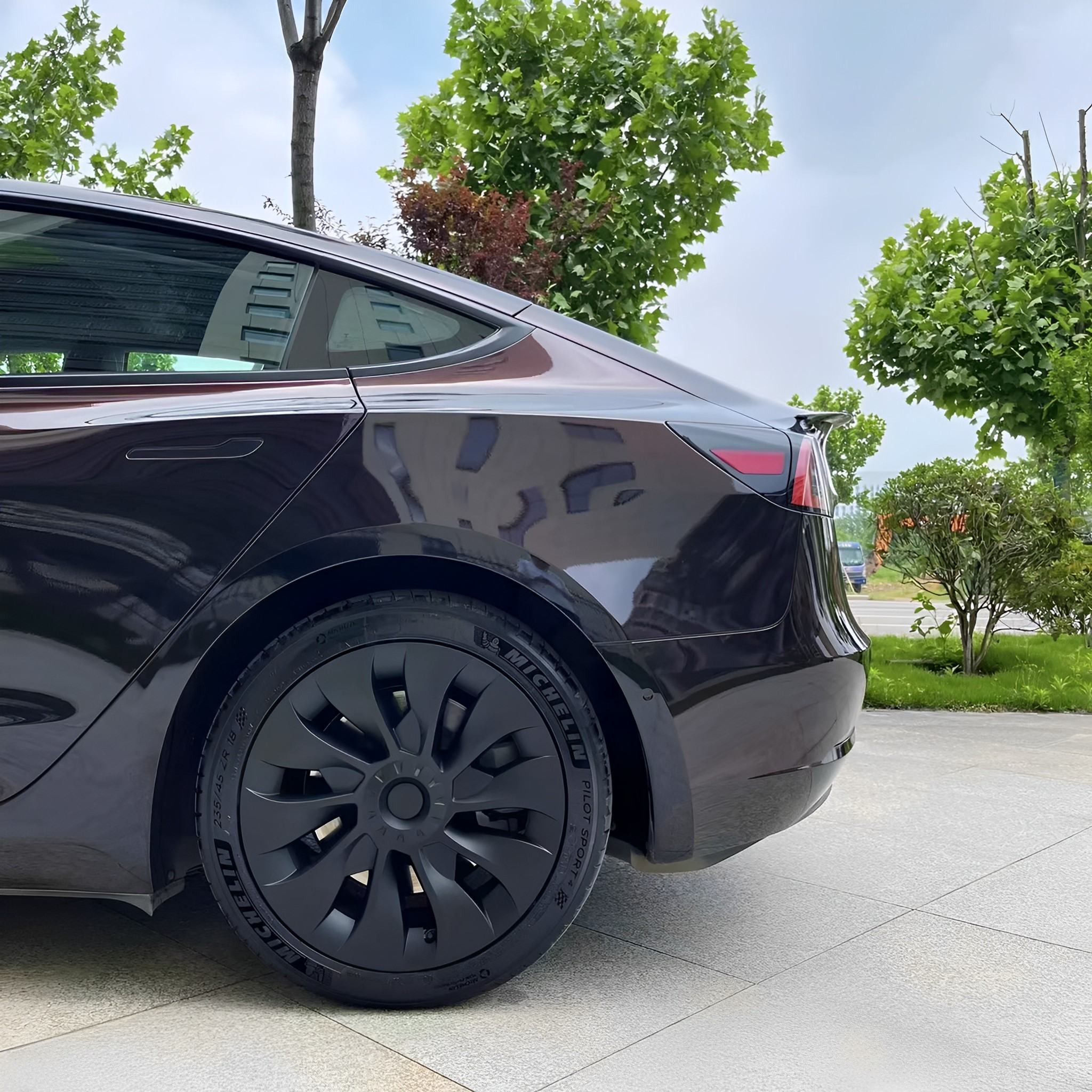 Uberturbine Style Hubcaps for Tesla Model 3 18