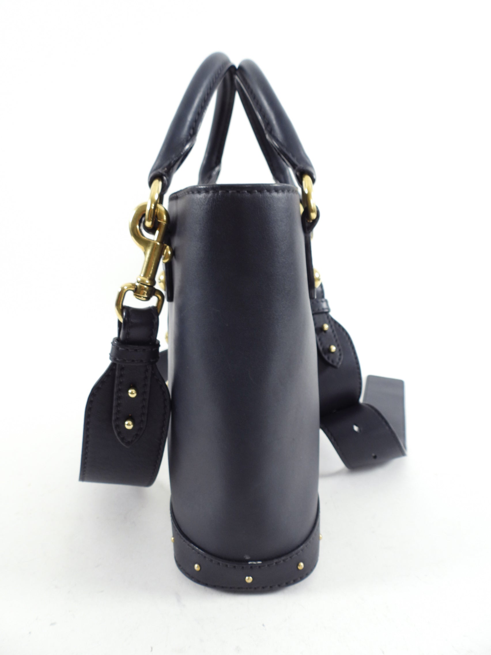 Dior DiorAvenue Small Leather Studded Bucket Bag for Women - Stylish Crossbody Shoulder Bag for Daily Use, Work, and Evening Out