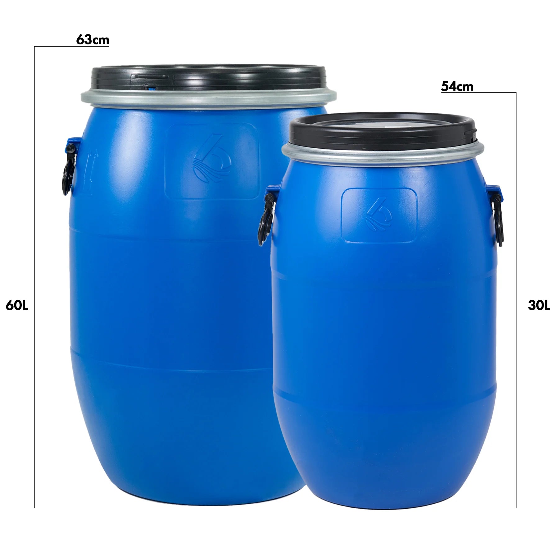 60L Waterproof Barrel - Heavy Duty Dry Storage Container for Camping, Boating & Outdoor Adventures | Airtight & Durable for Food, Gear & Emergency Supplies