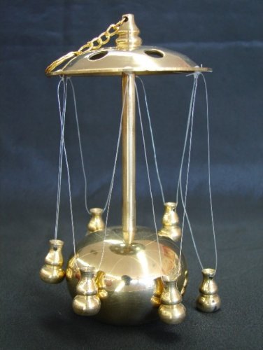 7 Inch Copper Desktop Feng Shui Wu Lou Wind Chime - Elegant Office & Home Decor for Good Luck & Positive Energy | Perfect for Desk, Table, Garden & Meditation Spaces
