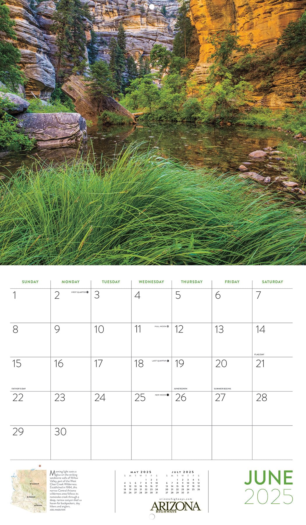 Arizona Highways 2025 Scenic Wall Calendar | Beautiful Landscape Photography | Perfect for Home, Office & Gift Giving