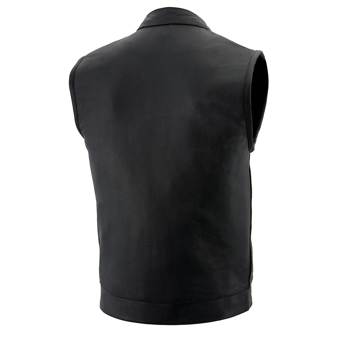 Premium Milwaukee Leather Men's Motorcycle Vest - Club Style Biker Jacket for Riders | Genuine Leather | Size Medium | Perfect for Cruising, Road Trips & Motorcycle Events