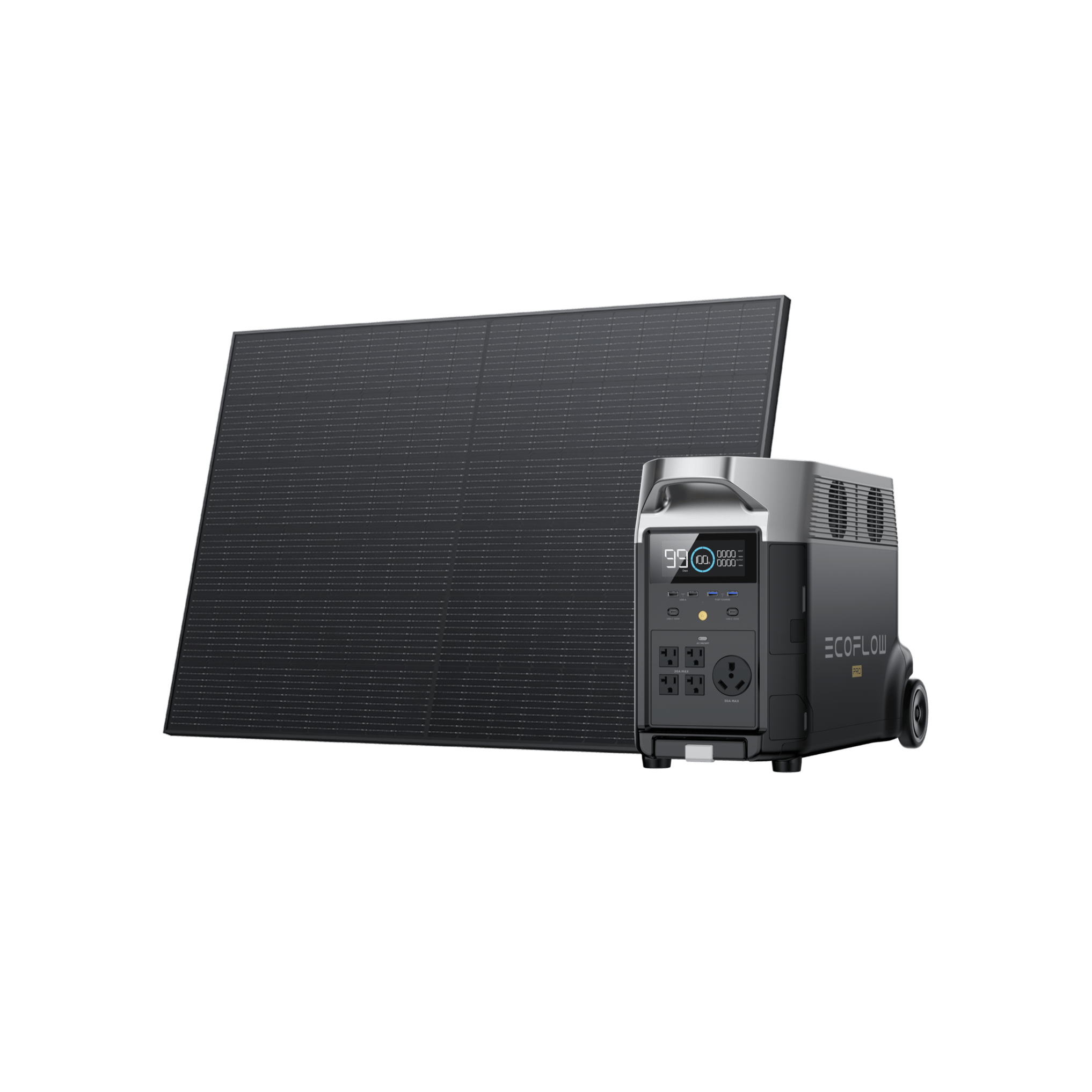 EcoFlow DELTA Pro Portable Power Station with 400W Solar Panel - Solar Generator for Home Backup, Camping & Outdoor Adventures