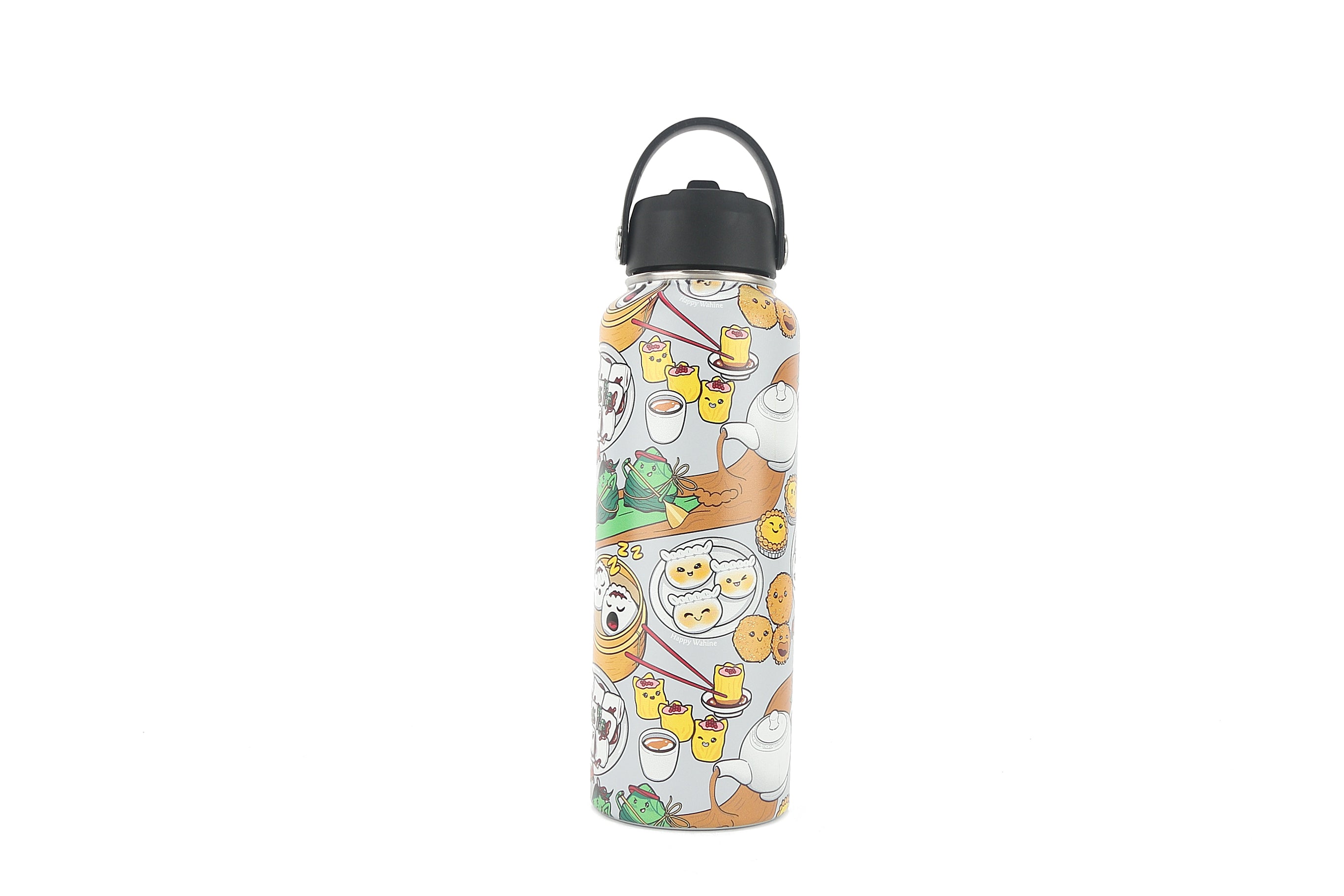 40oz Insulated Water Bottle - Leak Proof, BPA Free, Double Wall Vacuum Stainless Steel for Hot & Cold Drinks - Perfect for Hiking, Gym, Office & Travel (Dim Sum Grey)