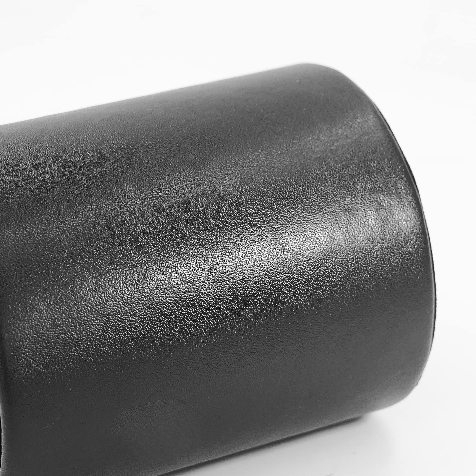 Premium Leather Pen Holder for Desk - Elegant Round Black Pencil Cup Organizer | Perfect for Office, Home Study & Gift Giving