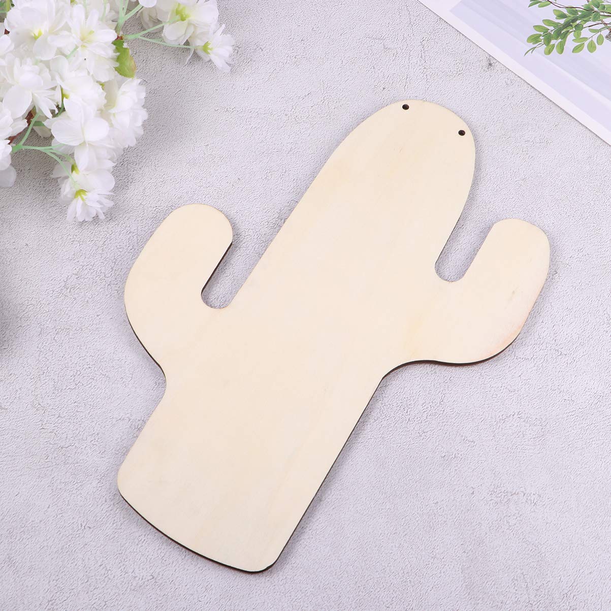 BESPORTBLE Wooden Mirror - Cactus Shaped Safe Mirror for Kids, Small Wall Mirror for Bedroom, Bathroom, and Nursery Decor | Shatterproof & Stylish Home Accent