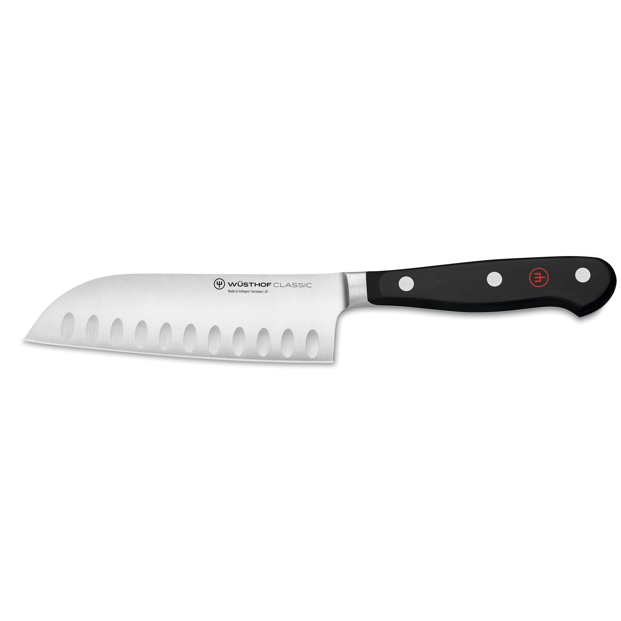 Wusthof Classic 5-Inch Santoku Knife - High Carbon Stainless Steel Blade, Ergonomic Handle - Perfect for Slicing, Dicing, and Chopping Vegetables, Meat, and Fish