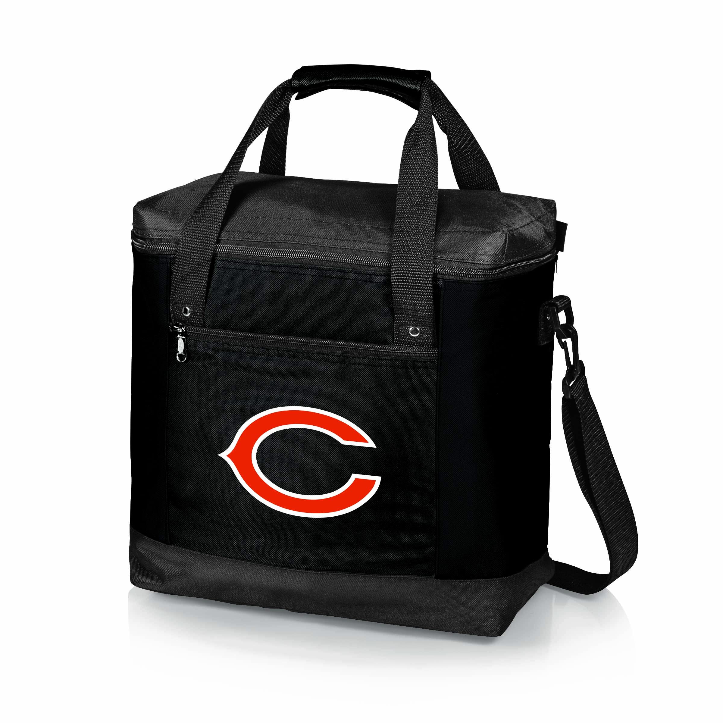 PICNIC TIME NFL Montero Tote Cooler Bag - Insulated Soft Cooler for Picnics, Beach, Tailgating & Outdoor Events - Black NFL Team Logo Tote
