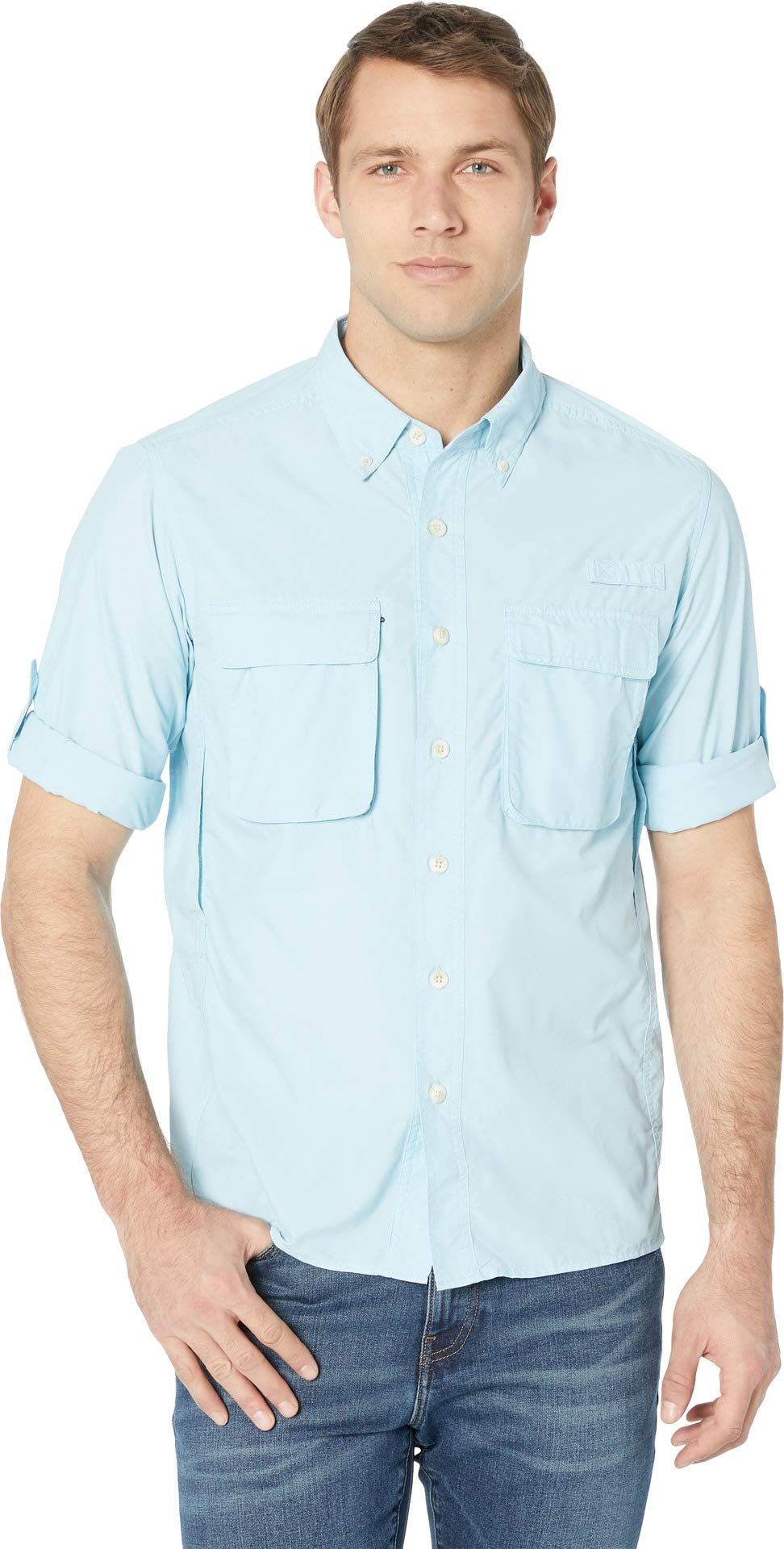 ExOfficio Men's Air Strip Long Sleeve Shirt - Moisture-Wicking, Breathable Travel & Hiking Shirt for Outdoor Adventures