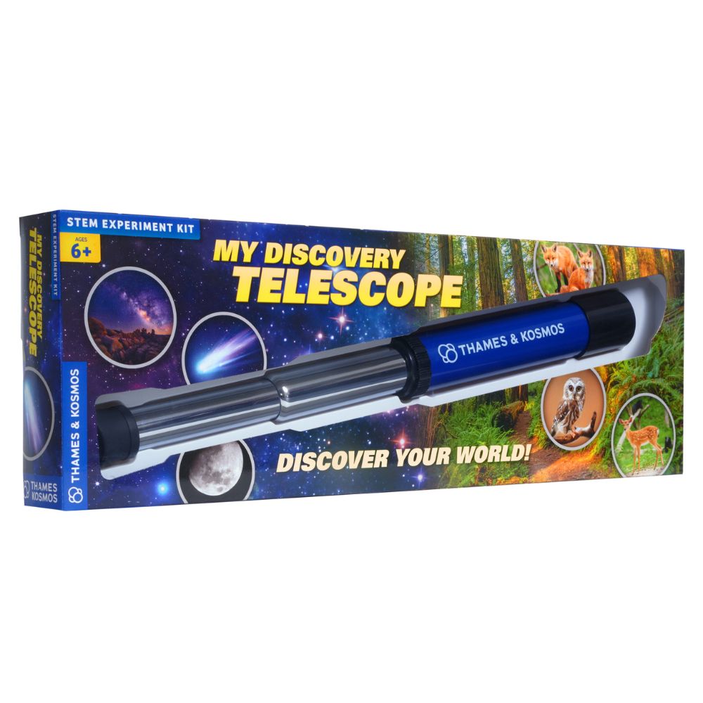 Thames & Kosmos My First Discovery Telescope for Kids - STEM Educational Toy with 10x Magnification, Perfect for Astronomy Beginners & Outdoor Exploration