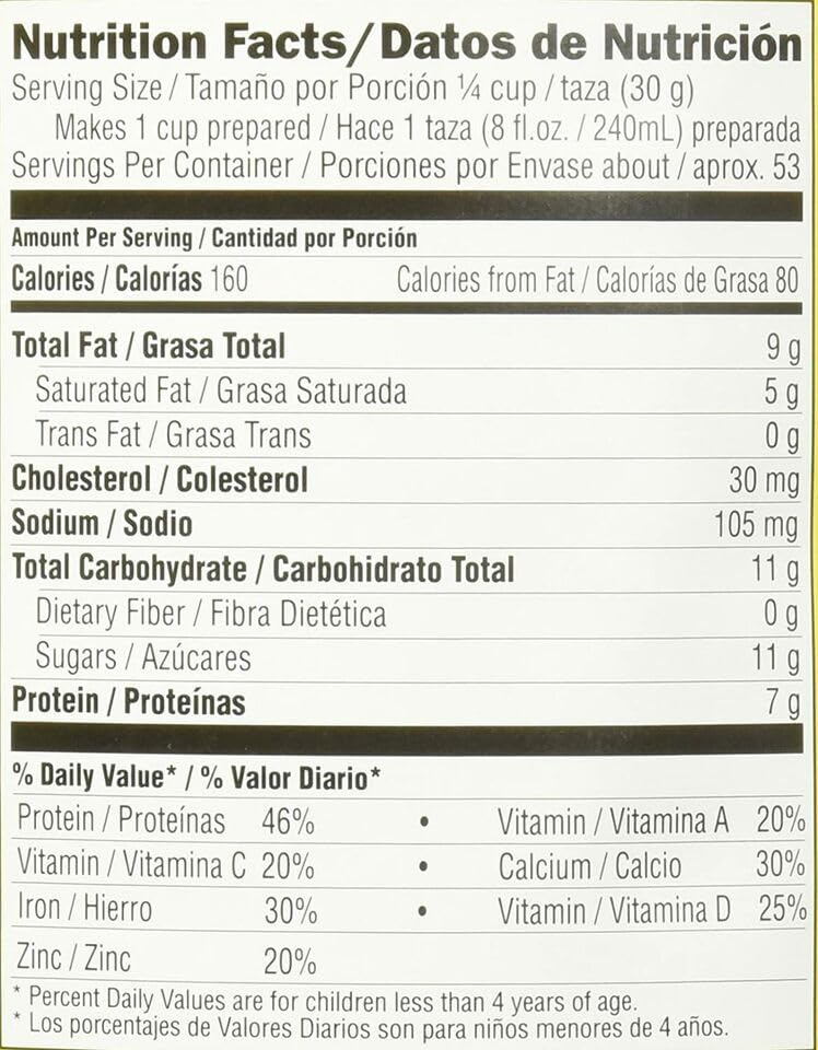 Nestle NIDO Fortificada Whole Milk Powder 56.3 oz (1.6kg) - Pack of 4 Cans - Vitamin & Mineral Enriched Powdered Milk for Kids & Adults - Perfect for Baking, Cooking, Coffee & Smoothies