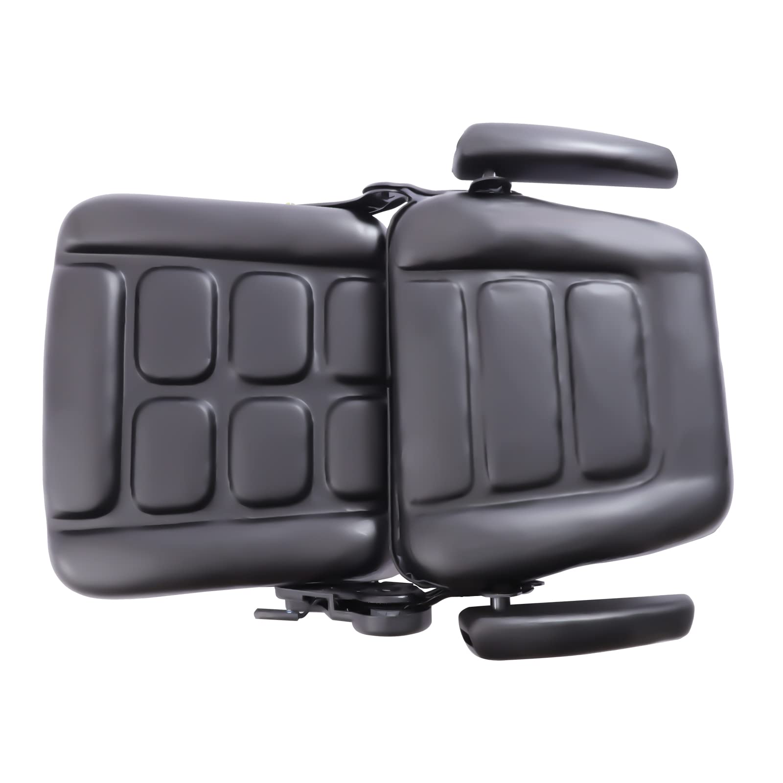 **Universal Adjustable Forklift Seat with Foldable Design & Armrest - Heavy-Duty Tractor Seat for Lawn Mowers, Excavators, Backhoes & Dozers - Perfect for Farming, Construction & Outdoor Equipment**