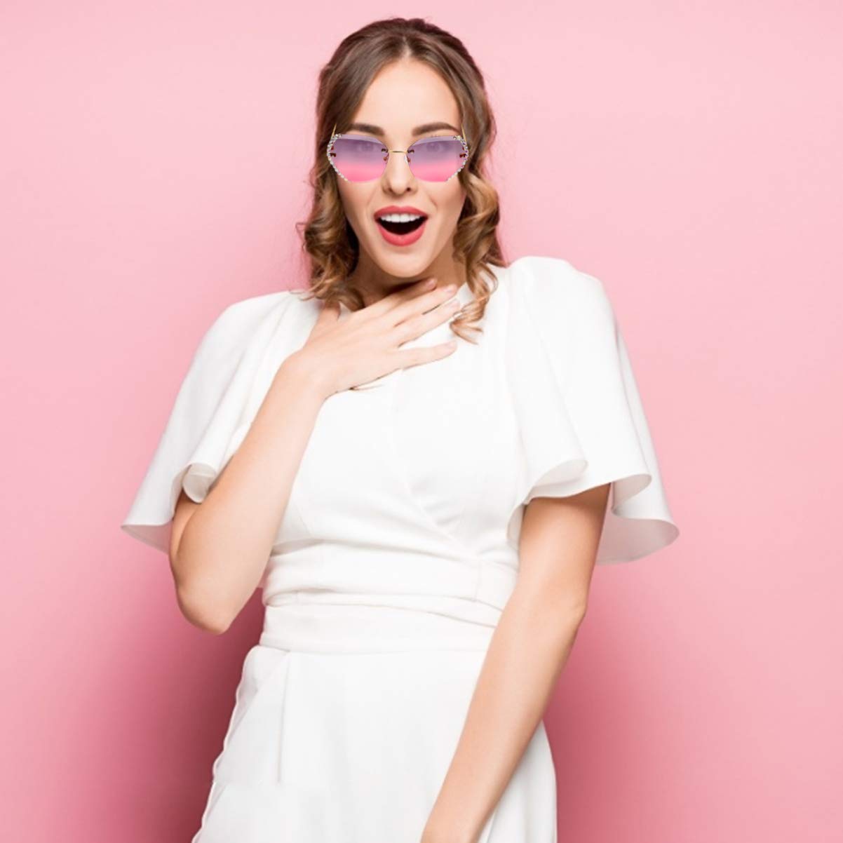 1pc Creative Party Sunglasses - Fun Lovely Small Fashion Eyewear for Women & Men - Perfect for Halloween, Costume Parties, and Festive Events