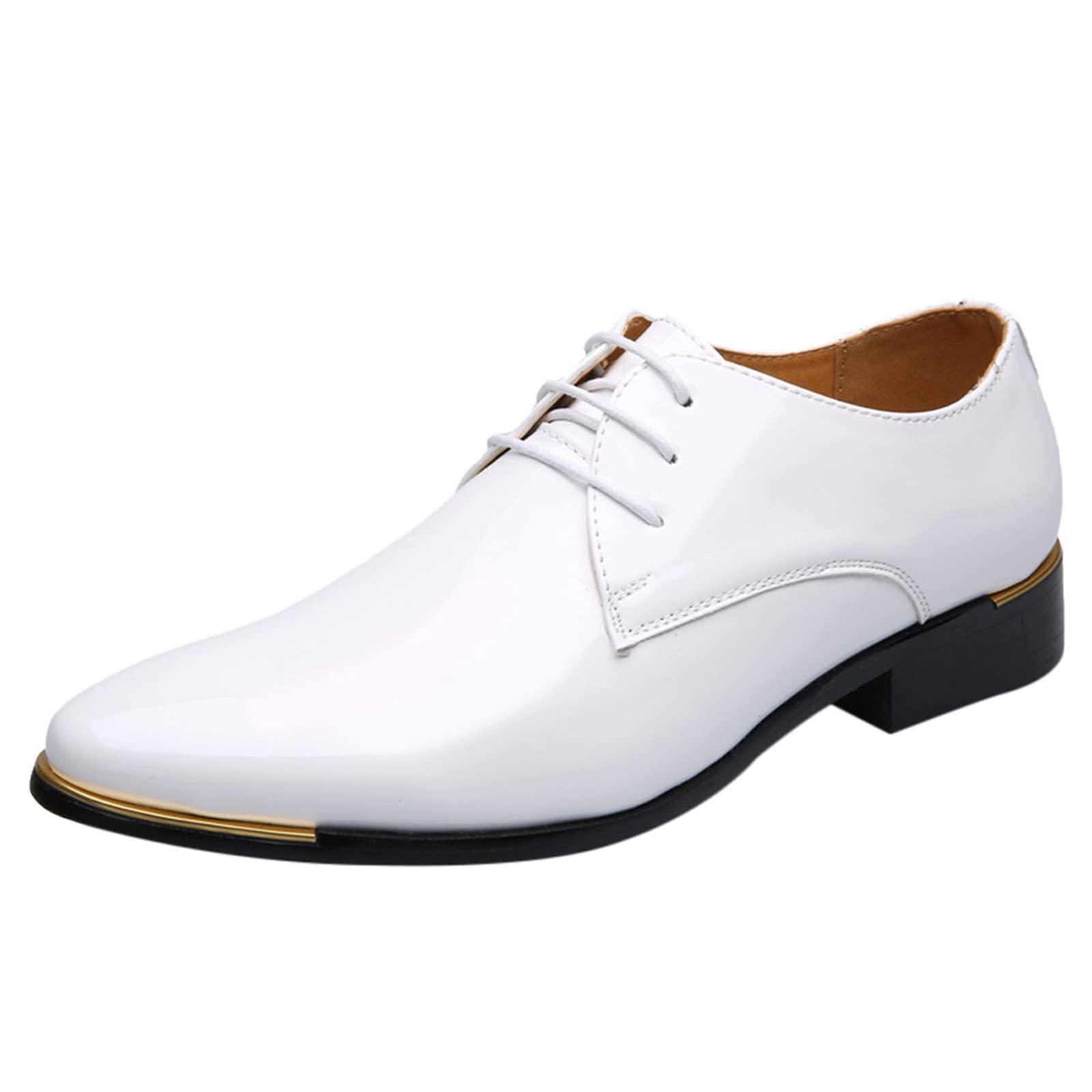 Men's Pointed Toe Business Dress Shoes - Classic Leather Oxfords for Formal & Casual Wear - Perfect for Office, Weddings & Special Occasions