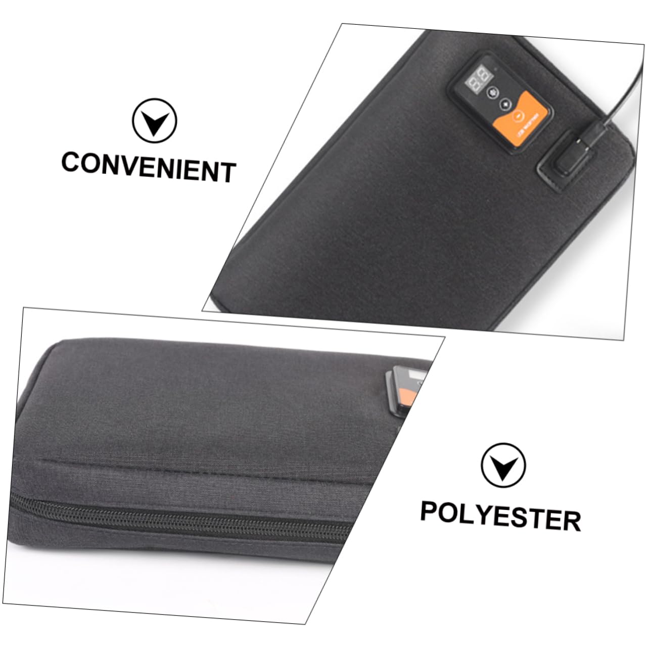 FAVOMOTO Portable Wipe Warmer - Compact & Travel-Friendly Baby Wipes Heater for Diaper Changes, Black Neoprene Design - Perfect for Home, Nursery, and On-the-Go Parenting