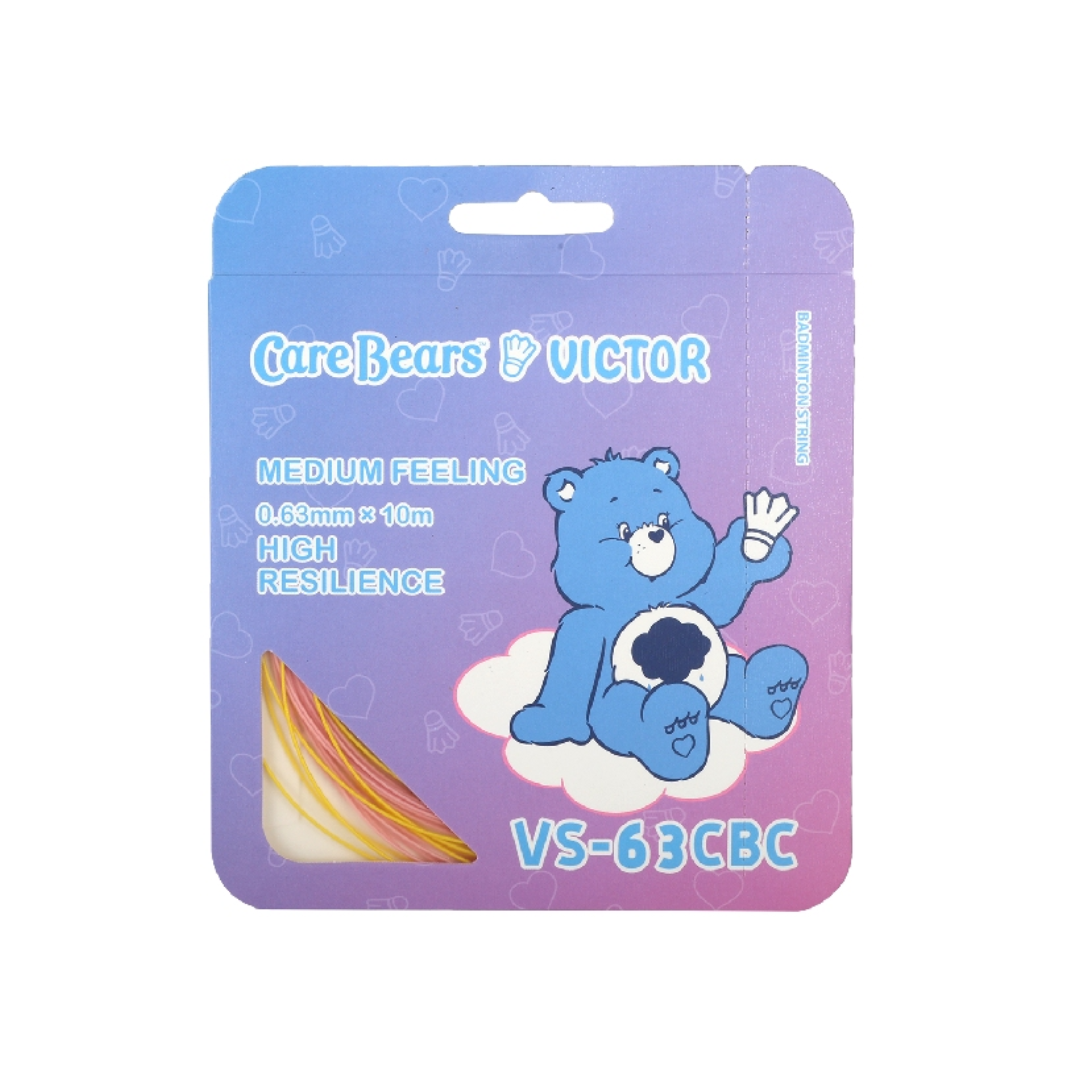 Victor X Care Bears Badminton Strings VS 63CBC - High Performance Badminton Racket Strings for Professional & Recreational Players - Perfect for Tournaments, Training & Casual Play