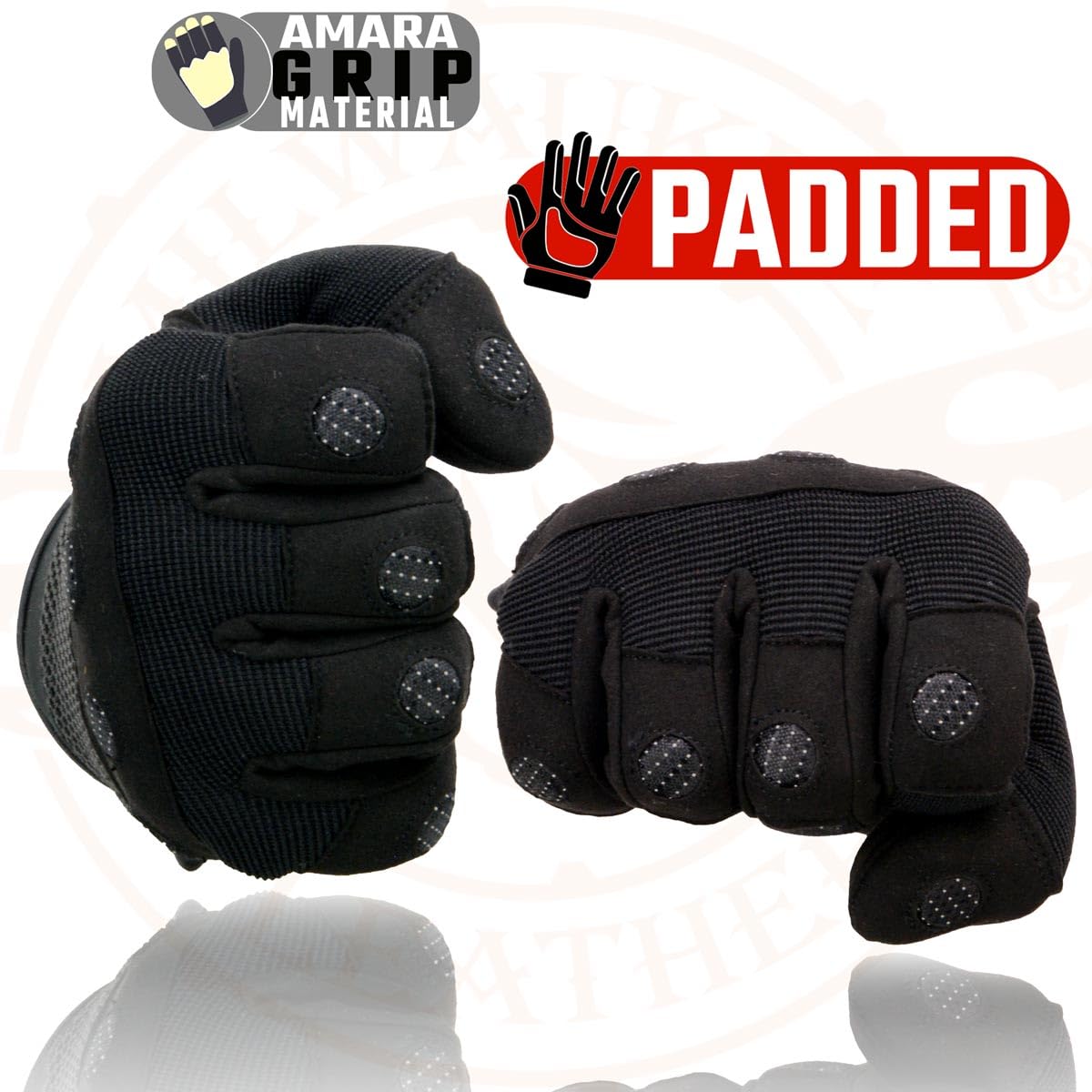Shaf International Men's Breathable Mesh Gloves - Lightweight Work & Sports Gloves for Cycling, Gym, Construction & Outdoor Activities