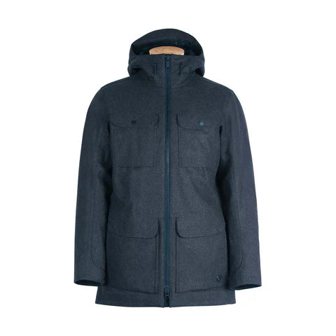 Alchemy Equipment Insulated Tech Wool Parka for Men - Waterproof Winter Coat, Windproof Jacket with Warm Lining - Perfect for Hiking, Skiing & Cold Weather Outdoor Activities