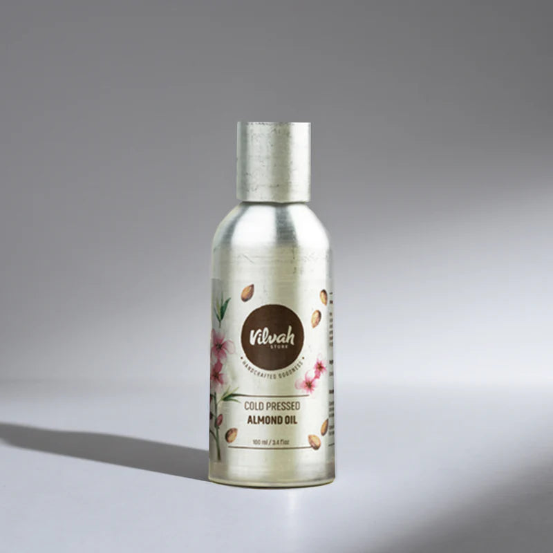 Pure Cold Pressed Almond Oil for Hair & Skin - 100% Natural, Unrefined, Organic Sweet Almond Oil for Moisturizing, Massage & Aromatherapy - Perfect for DIY Beauty, Hair Care & Relaxation