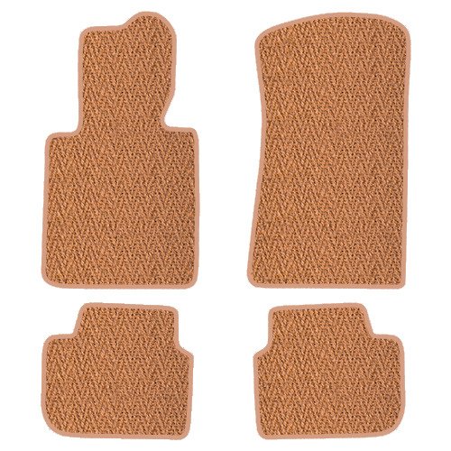 Custom Fit Handmade USA Floor Mats for 2008-2010 Porsche Cayenne Models (S, Diesel, GTS, Turbo S) - Black Herringbone 4-Piece Set | Premium Car Interior Accessories for Luxury SUV Protection & Style