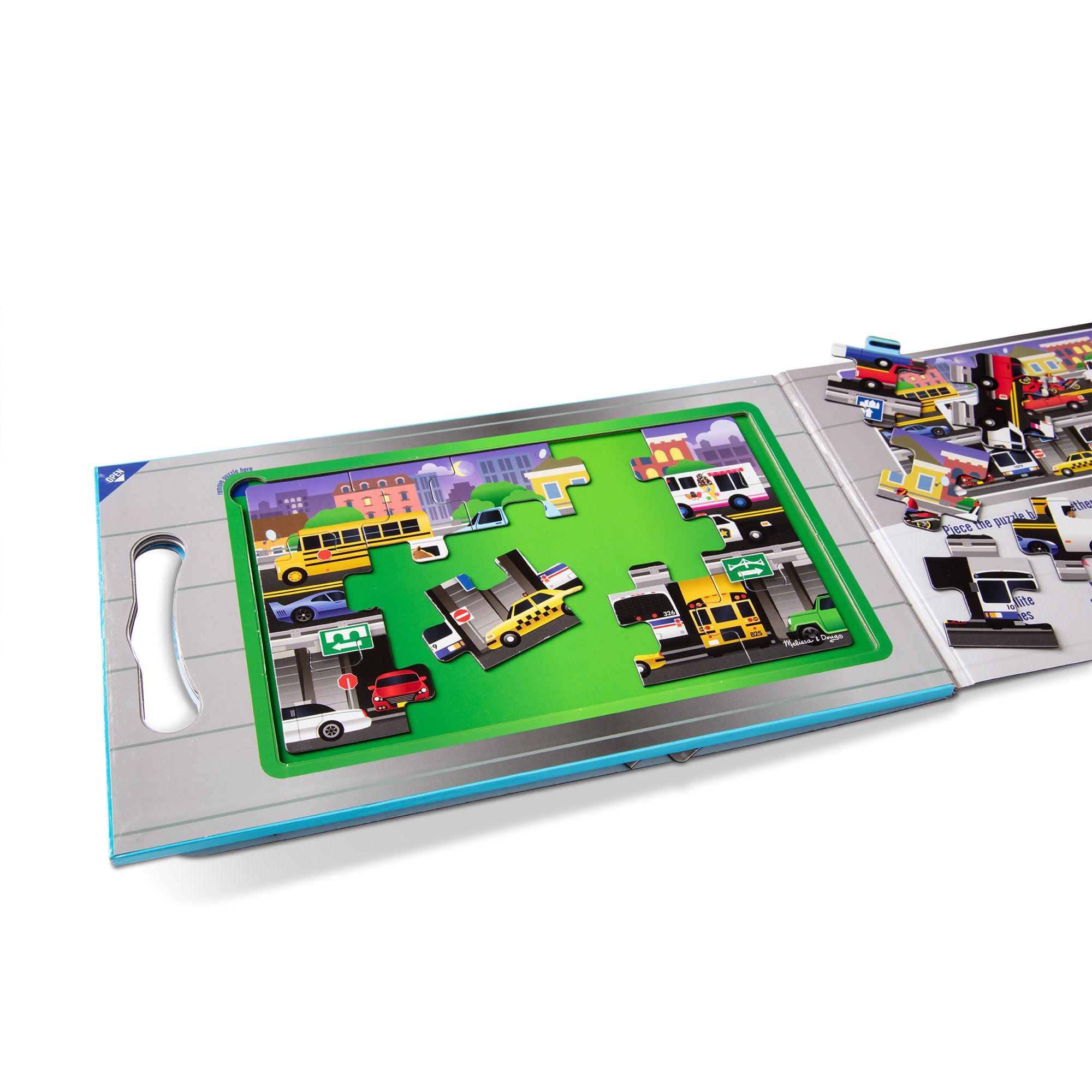 Portable Magnetic Jigsaw Puzzles for Kids - Vehicle Theme Travel Toys | Perfect for Road Trips, Airplane Rides & Classroom Activities