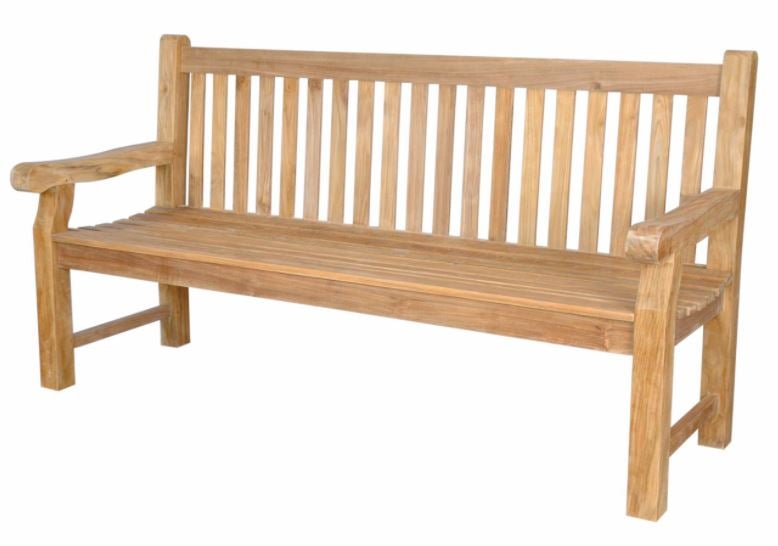 Anderson Teak Devonshire 4-Seater Extra Thick Outdoor Bench BH 706S - Durable Teak Wood Garden Patio Furniture for Backyard, Poolside & Deck Seating