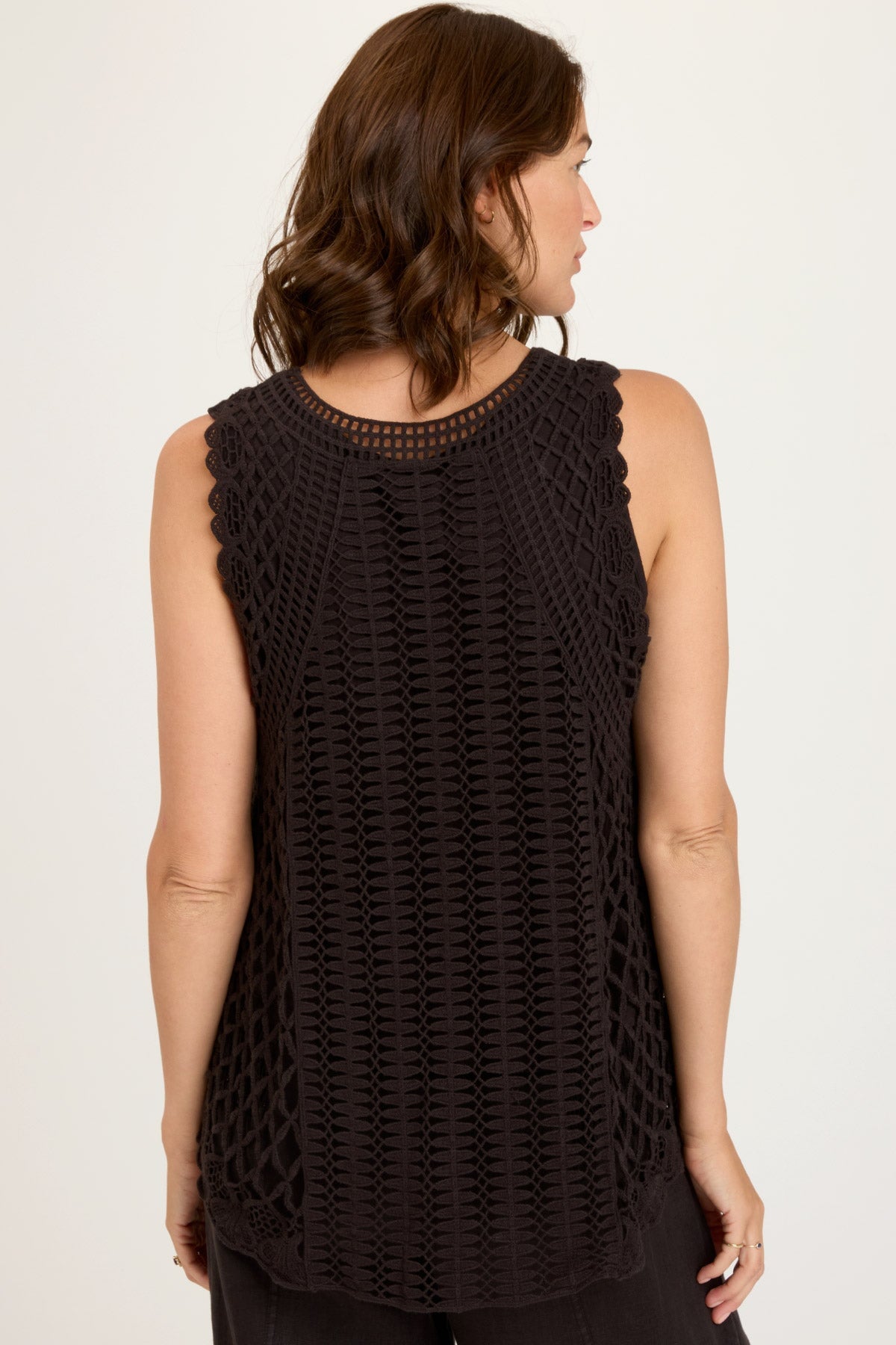 Rue Black Tank Top for Women - Soft & Comfortable Casual Wear - Perfect for Gym, Yoga, and Everyday Outfits