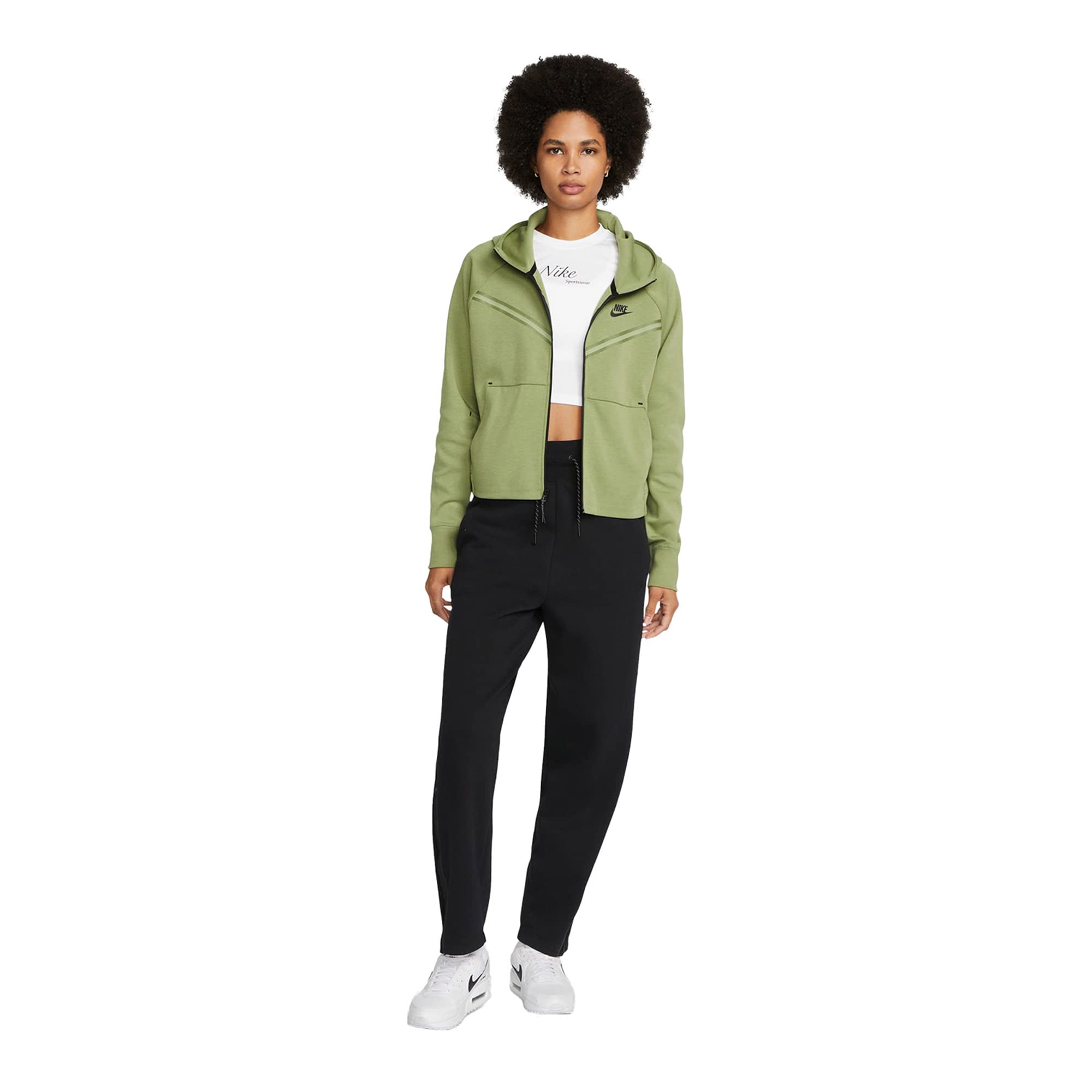 Nike Women's Tech Fleece Windrunner Full-Zip Hoodie - Lightweight Fleece Jacket for Running, Gym & Outdoor Activities