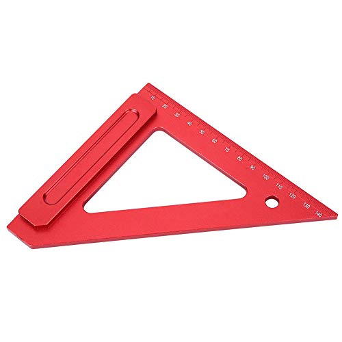 Premium Woodworking Ruler - Anodized Aluminum Carpentry Measuring Tool with Ergonomic Design for Professional Carpenters & DIY Projects - Perfect for Furniture Making, Cabinetry, and Home Renovation