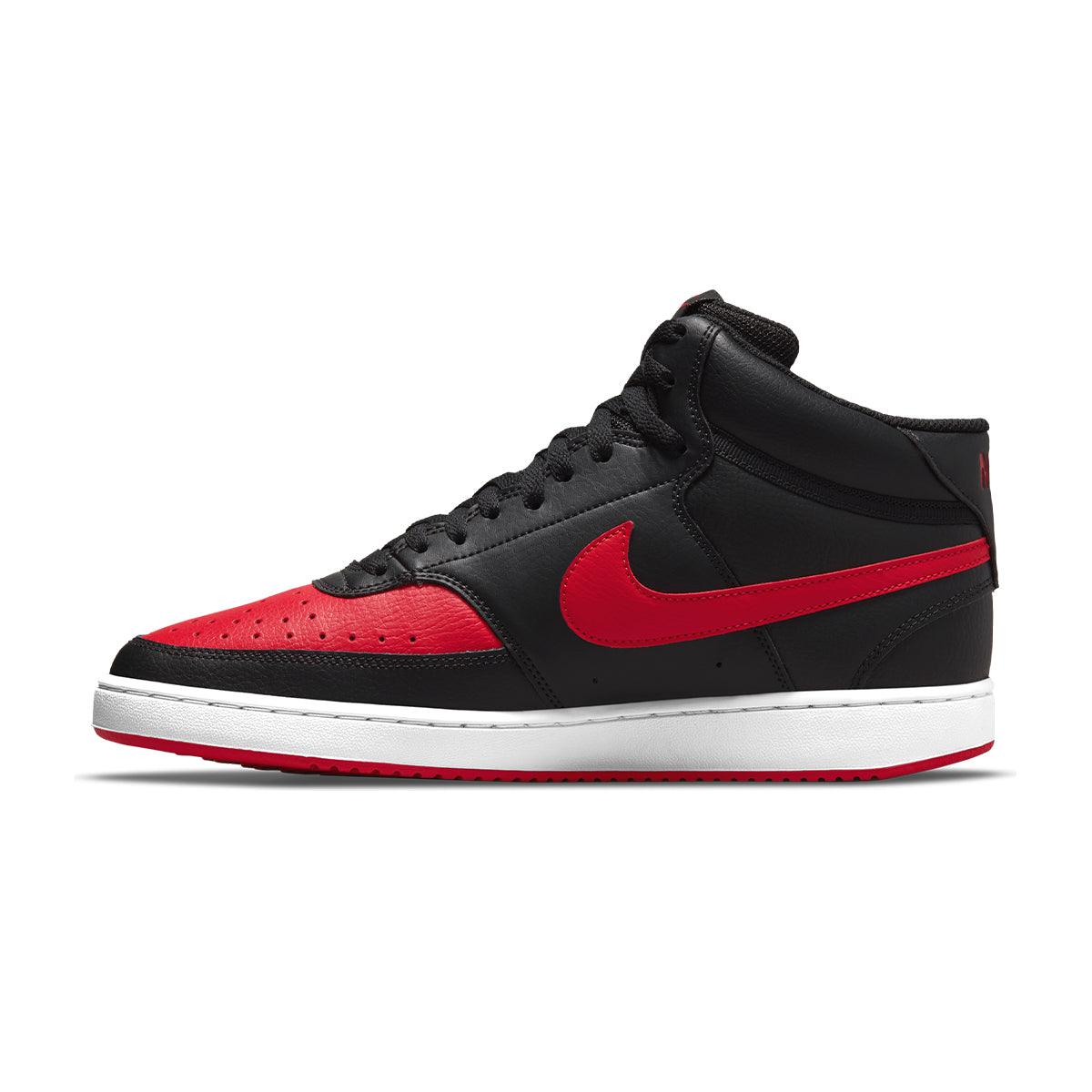 Nike Court Vision Mid 'Bred' Basketball Shoes - Classic Retro Style for Men & Women - Perfect for Streetwear, Casual Outfits & Sneaker Collectors