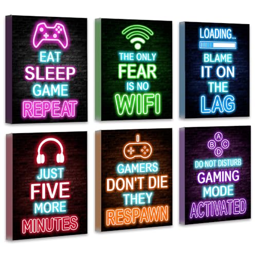 Game saying-6pcs