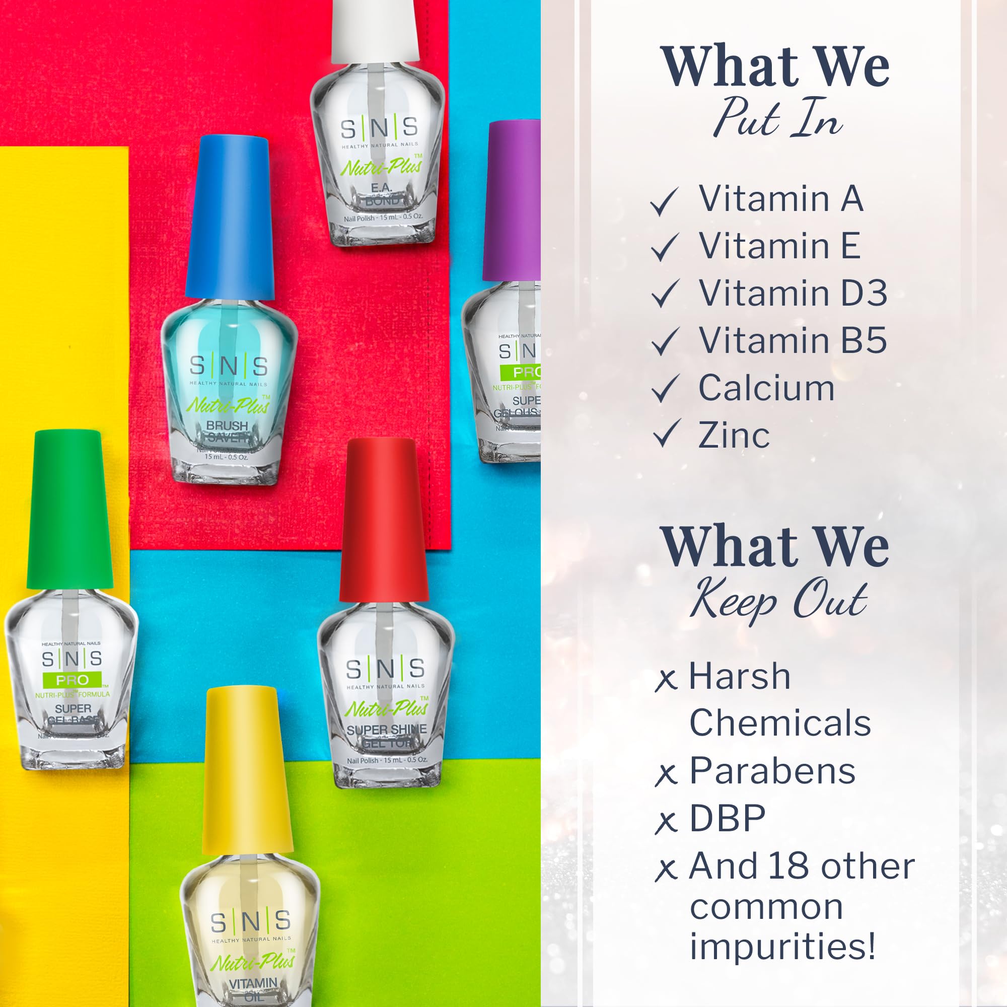 SNS Base Coat Nail Polish for Dip Powder - Long Lasting, Fast Drying Nail Strengthener Gel - Low Odor Dipping System (No UV Lamp Needed) - Perfect for Salon & Home Manicures, Nail Extensions & DIY Nail Art