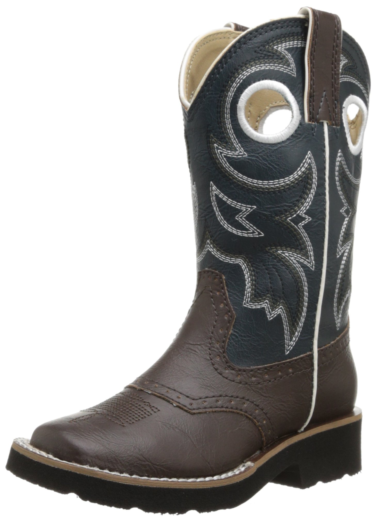 Roper Riderlites Square Toe Boots for Kids - Comfortable Western Cowboy Boots for Infant, Toddler & Little Boy/Girl - Perfect for Rodeo, Horse Riding & Country Outfits