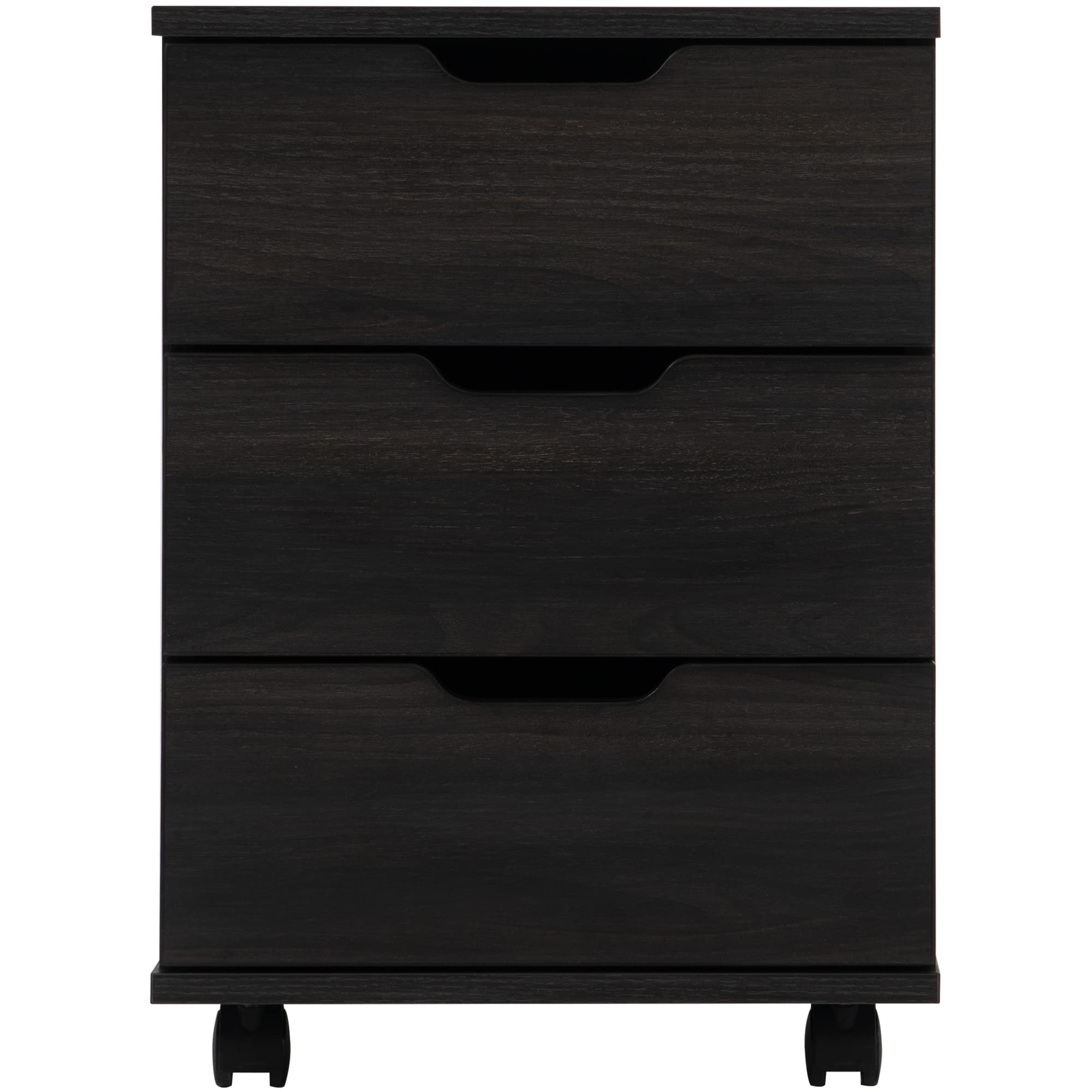 Soohow 3-Drawer Rolling File Cabinet with Wheels - Wooden Storage Organizer for Home Office, Under Desk, Makeup & Dresser - Compact File Cabinet with Smooth-Glide Drawers for Documents, Stationery & Beauty Products