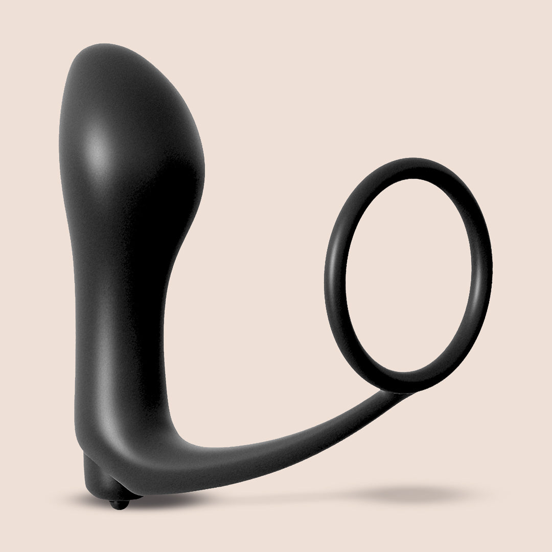 Anal Fantasy Vibrating Prostate Massager with Cock Ring - Powerful Stimulation for Men | Enhance Pleasure & Performance in Bedroom Play