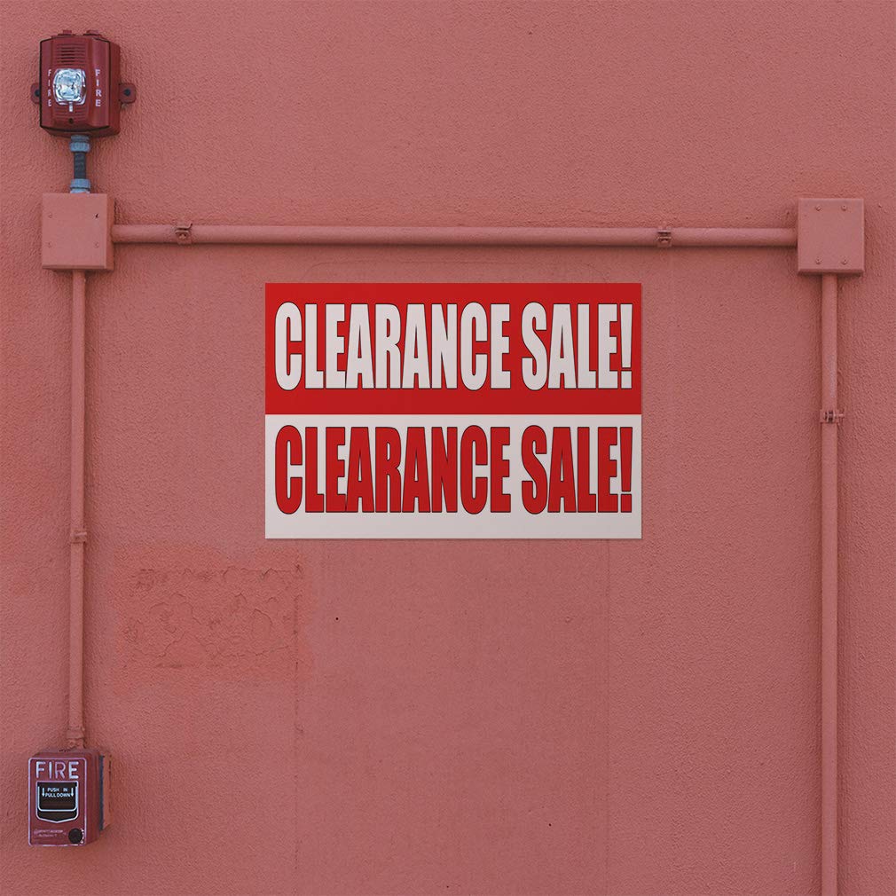 Industrial Vinyl Safety Sign Decal Stickers - 10x7 Inches, Red & White, Business & Warehouse Use - Clearance Sale