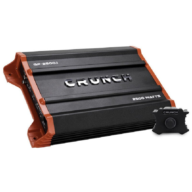 Crunch GP25001 2500W Mono Subwoofer Car Audio Amplifier - High Power Bass Boost for Trucks, SUVs & Custom Car Stereo Systems
