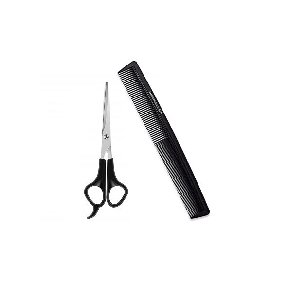 Professional Hair Cutting Scissors & Styling Comb Set - Barber Grade 0711 Styling Kit for Precision Haircuts & Salon Styling - Perfect for Home Haircuts, Salon Use & DIY Hairstyling