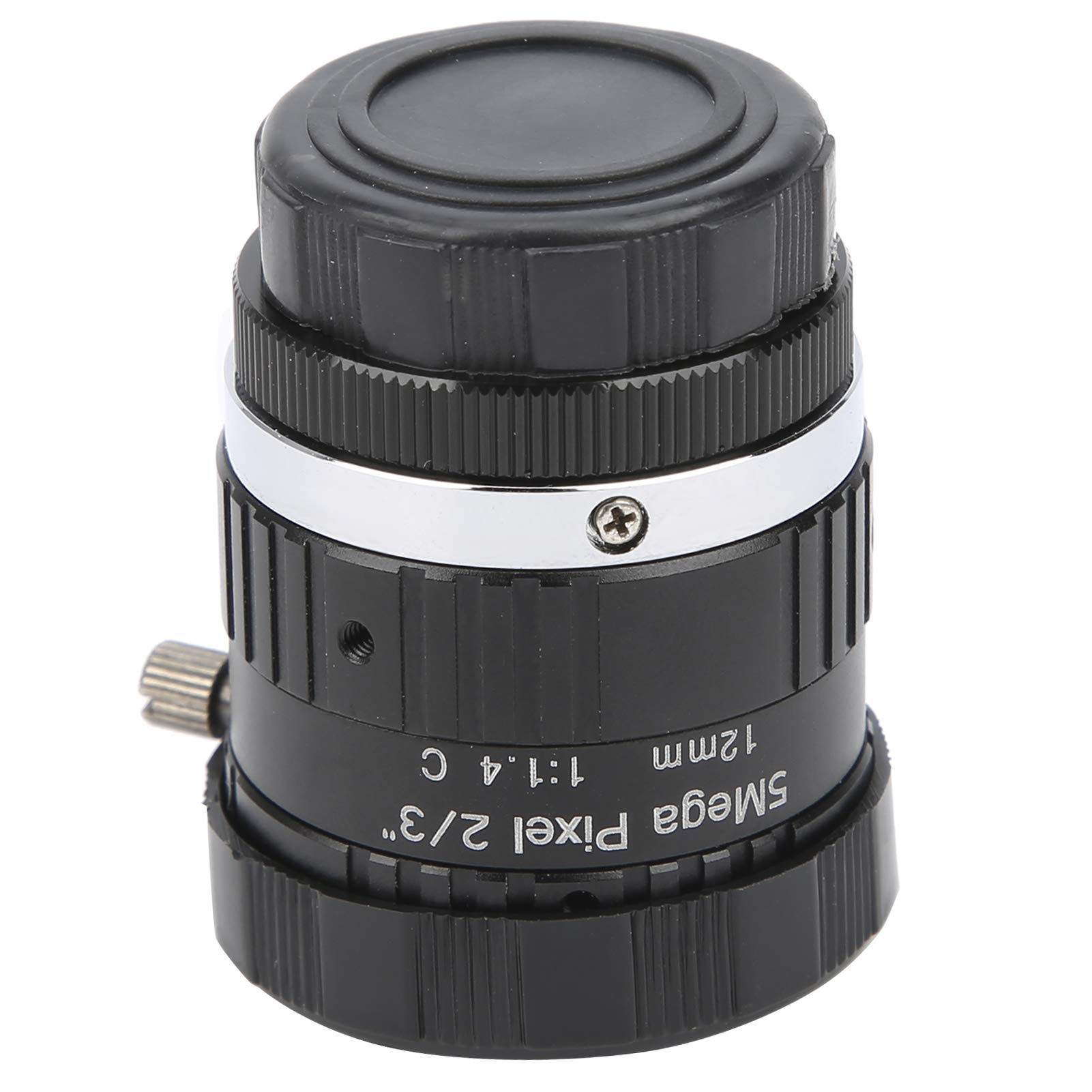 5MP HD 12mm Prime Lens & Industrial Camera Lens - Aluminum Alloy Video Surveillance Accessories for Digital Security Cameras - Perfect for Home, Office and Outdoor Monitoring Systems