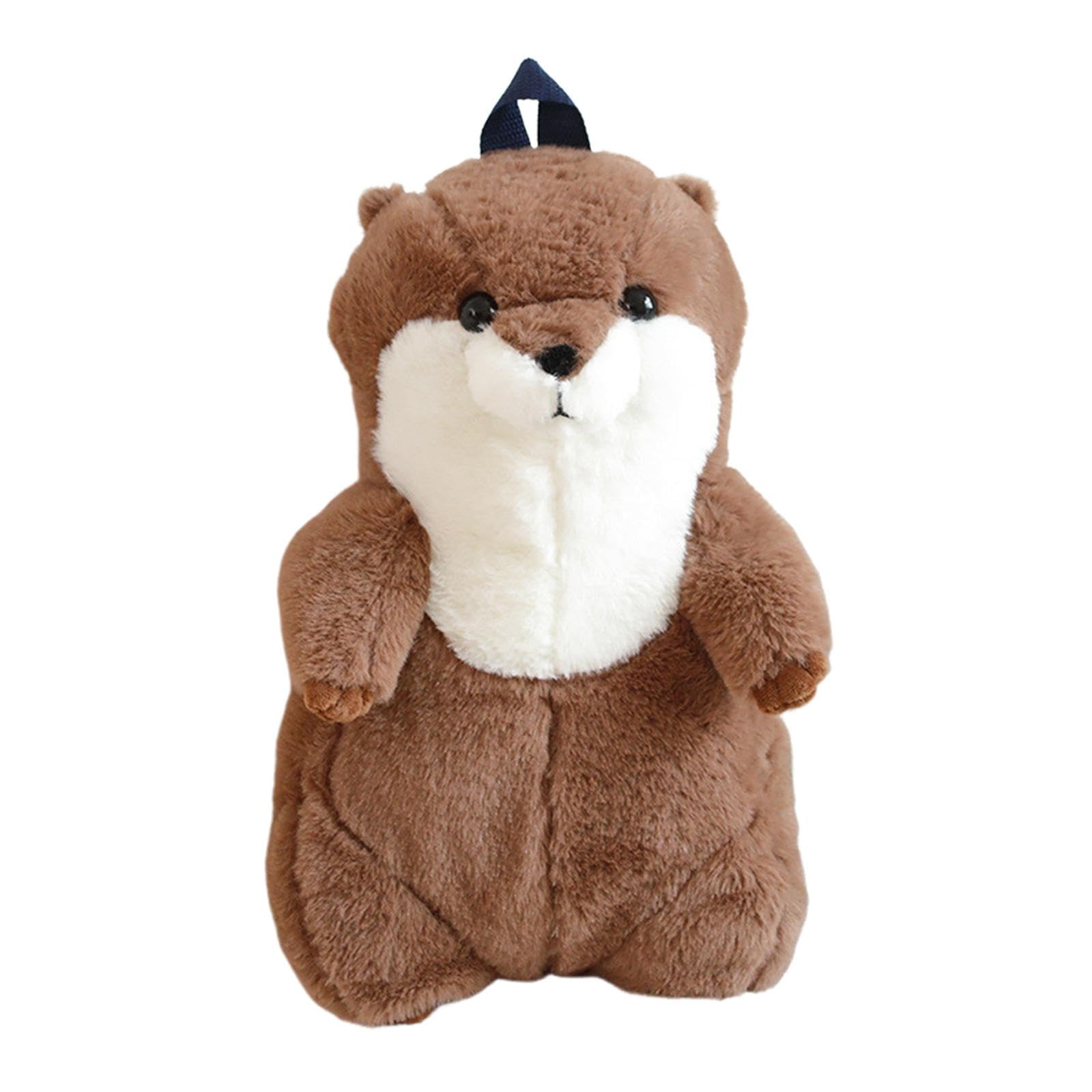 **MYADDICTION Sea Otter Backpack - Lightweight Travel Backpack for Kids, Teens & Adults - Soft Plush Brown Backpack for School, Hiking & Travel**