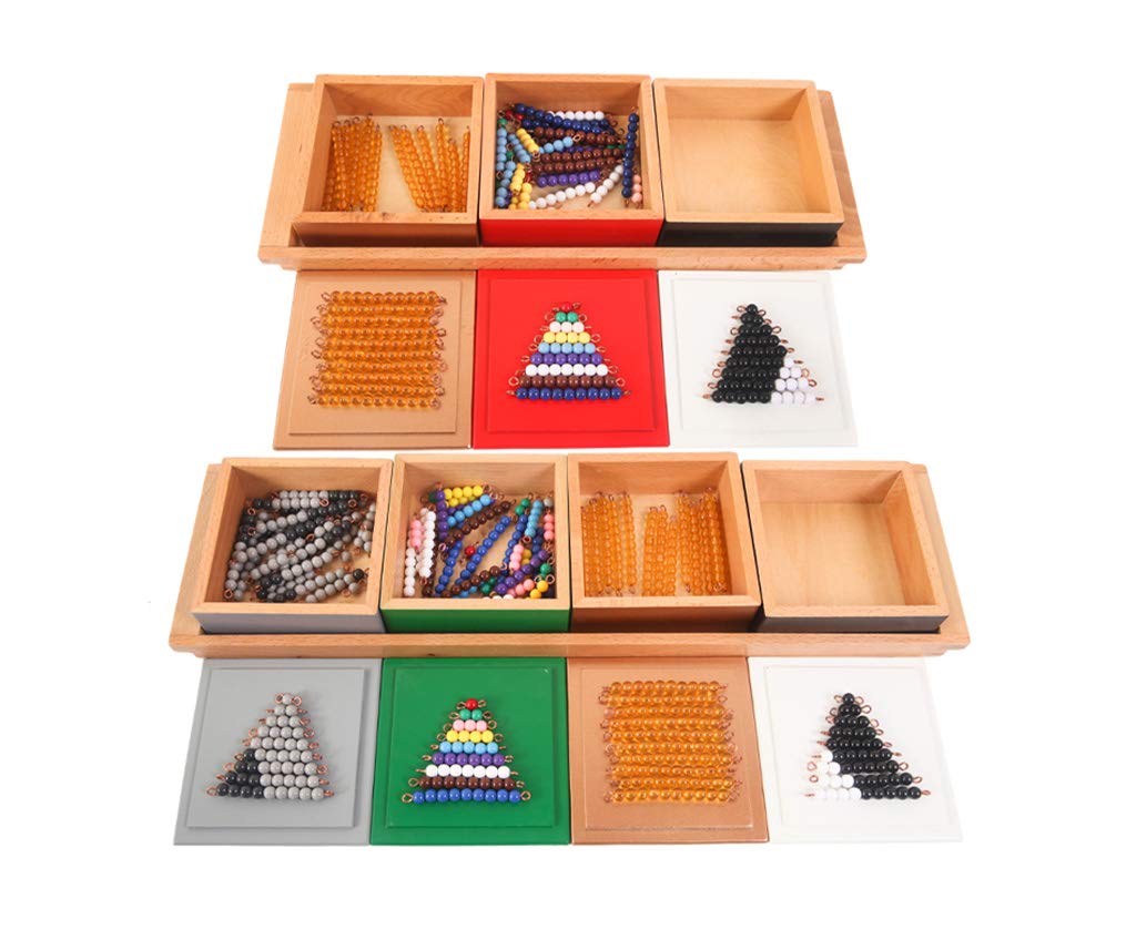 Montessori Math Toys for Kids - International Edition Addition & Subtraction Learning Aids, Left & Right Brain Development Games for Kindergarten - Perfect for Homeschooling & Classroom Educational Activities