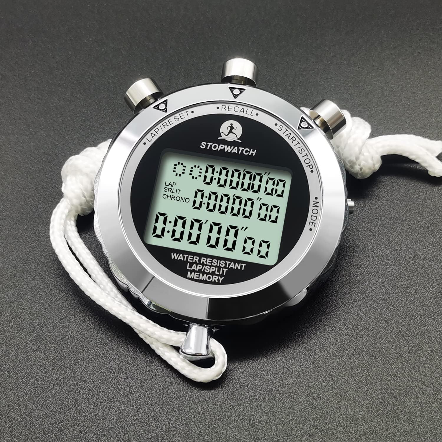 Digital Stopwatch Timer - Sports Stopwatch with Large Display for Track & Field, Swimming, Coaching, and Fitness Training