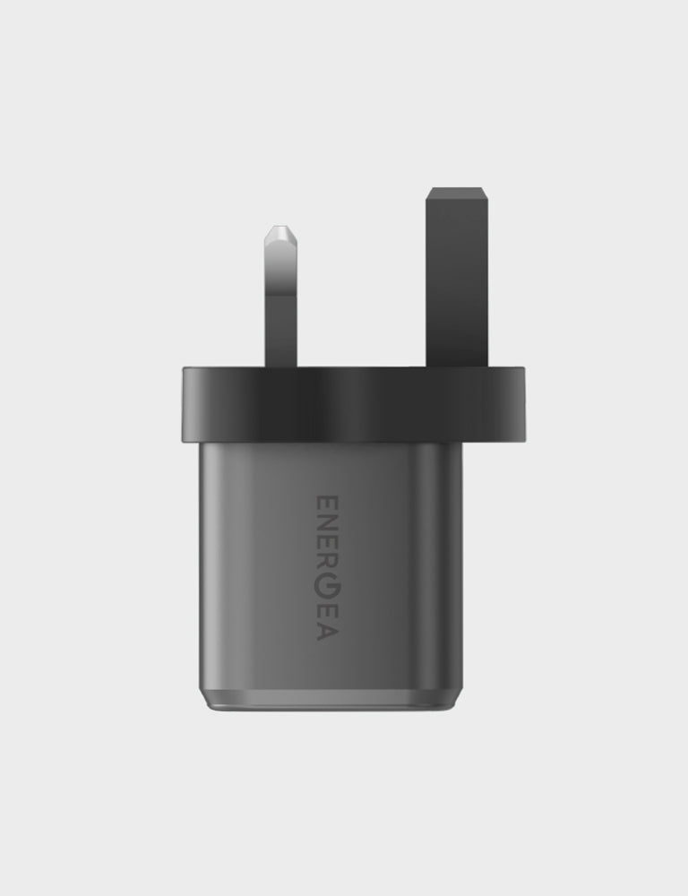 AmpCharge GaN20 UK Fast Charger - 20W USB-C Wall Charger with GaN Technology for iPhone, Samsung, Pixel - Compact & Powerful Travel Charger for Home, Office & On-the-Go Use