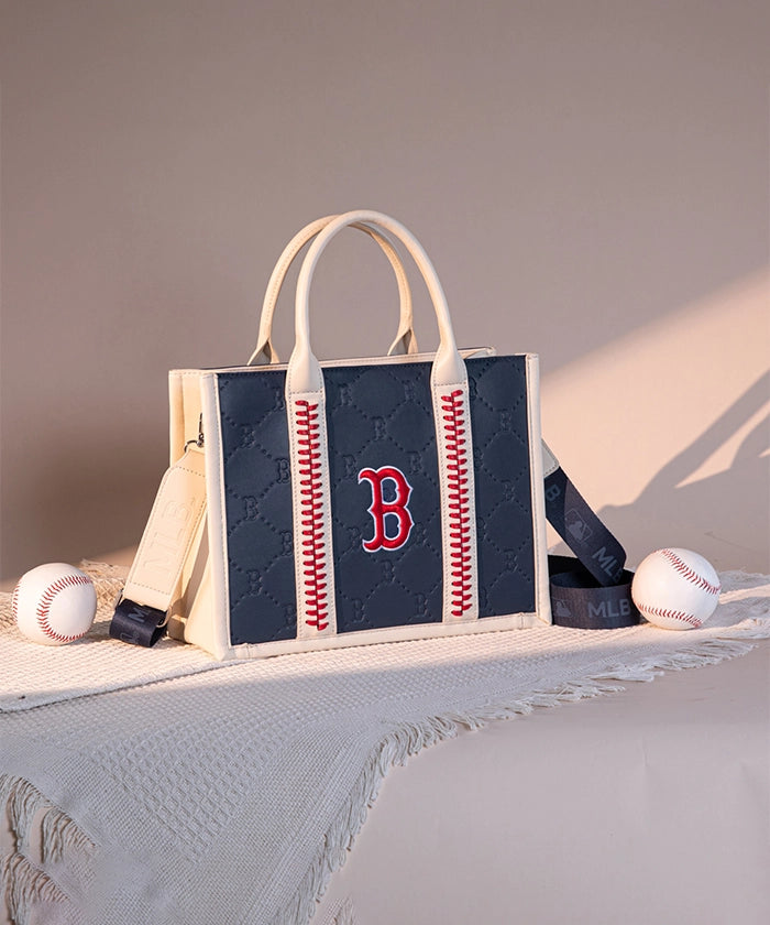 MLB Boston Red Sox Tote Bag - Official Licensed Baseball Team Shopper - Perfect for Games, Beach & Grocery Shopping