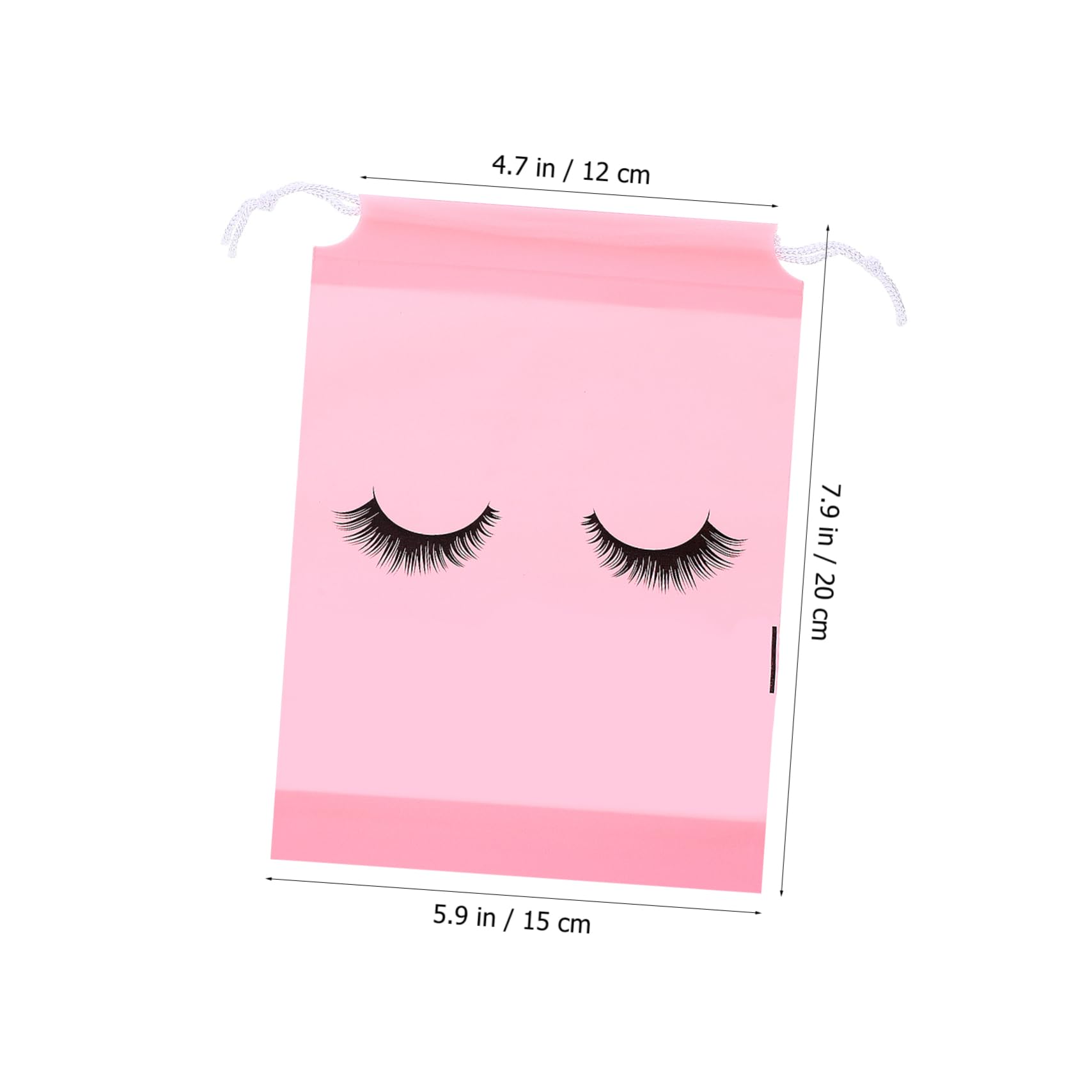 FOMIYES 50 Pack Travel Toiletry Bags - Waterproof Drawstring Cosmetic Storage Pouches for Makeup, Lash Extensions, Toiletries | Home & Travel Organizer for Beauty Essentials, Simple Care Package (EVA Material)