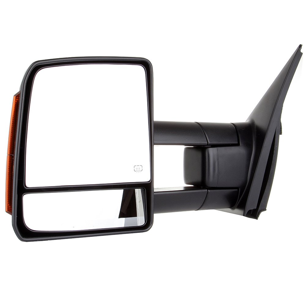 SCITOO Black Power-Adjusted Heated Towing Mirror with Turn Signal & Manual Folding - Compatible with 2007-2017 Toyota Tundra (PC LH) - Perfect for Truck Towing, Off-Roading & Highway Driving